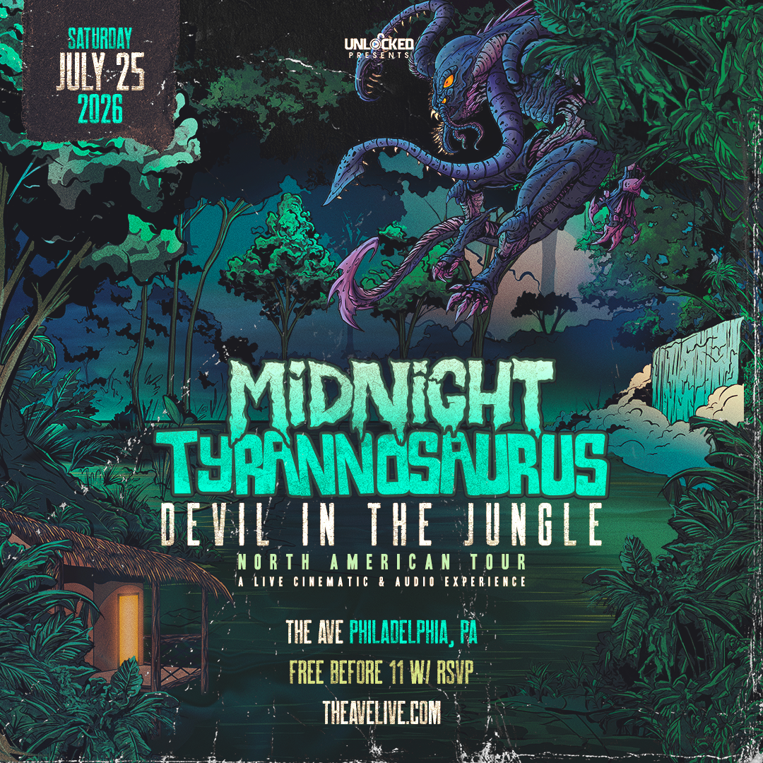 Midnight Tyrannosaurus at The Ave Live Philadelphia - Saturday